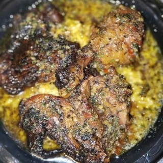 Garlic Herb Brown Sugar Chicken Dinner